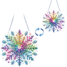 Load image into Gallery viewer, Winter Snowflake 2D Flat DIY Special Shape iamond Art Kits Wall Door Decor