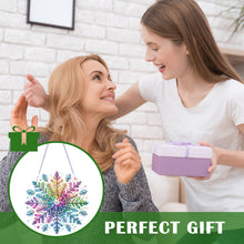 Load image into Gallery viewer, Winter Snowflake 2D Flat DIY Special Shape iamond Art Kits Wall Door Decor