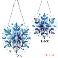 Load image into Gallery viewer, Winter Snowflake 2D Flat DIY Special Shape iamond Art Kits Wall Door Decor