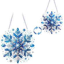 Load image into Gallery viewer, Winter Snowflake 2D Flat DIY Special Shape iamond Art Kits Wall Door Decor