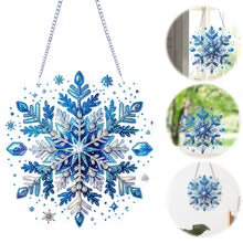 Load image into Gallery viewer, Winter Snowflake 2D Flat DIY Special Shape iamond Art Kits Wall Door Decor