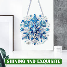 Load image into Gallery viewer, Winter Snowflake 2D Flat DIY Special Shape iamond Art Kits Wall Door Decor