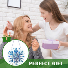 Load image into Gallery viewer, Winter Snowflake 2D Flat DIY Special Shape iamond Art Kits Wall Door Decor