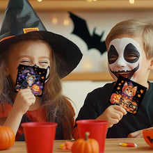 Load image into Gallery viewer, 6PCS DIY Diamond Art Greeting Cards Halloween Designs for Celebrations (H029)