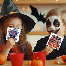 Load image into Gallery viewer, 6PCS DIY Diamond Art Greeting Cards Halloween Designs for Celebrations (H033)