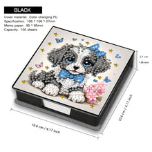 Load image into Gallery viewer, Leather Dog Diamond Painting Notecard Box with 160 Sheets of Paper for Adults