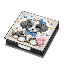 Load image into Gallery viewer, Leather Dog Diamond Painting Notecard Box with 160 Sheets of Paper for Adults