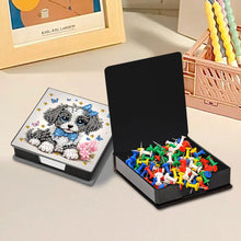 Load image into Gallery viewer, Leather Dog Diamond Painting Notecard Box with 160 Sheets of Paper for Adults