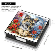 Load image into Gallery viewer, Leather Dog Diamond Painting Notecard Box with 160 Sheets of Paper for Adults
