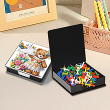 Load image into Gallery viewer, Leather Bear Diamond Painting Notecard Box with 160 Sheets of Paper for Adults