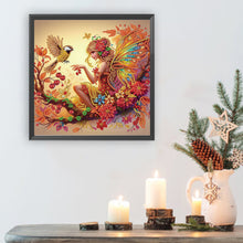 Load image into Gallery viewer, Diamond Painting - Partial Special Shaped - Butterfly Girl (30*30CM)