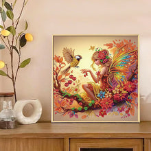 Load image into Gallery viewer, Diamond Painting - Partial Special Shaped - Butterfly Girl (30*30CM)