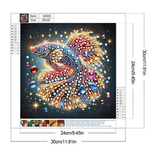 Load image into Gallery viewer, Diamond Painting - Partial Special Shaped - Fish (30*30CM)