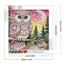 Load image into Gallery viewer, Diamond Painting - Partial Special Shaped - Owl (30*30CM)