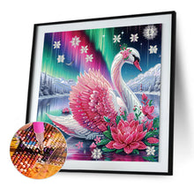 Load image into Gallery viewer, Diamond Painting - Partial Special Shaped - Swan (30*30CM)