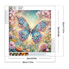 Load image into Gallery viewer, Diamond Painting - Partial Special Shaped - Butterfly (30*30CM)