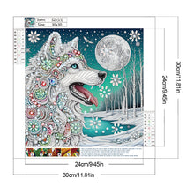 Load image into Gallery viewer, Diamond Painting - Partial Special Shaped - Wolf (30*30CM)