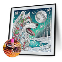 Load image into Gallery viewer, Diamond Painting - Partial Special Shaped - Wolf (30*30CM)