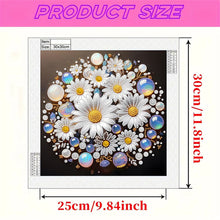 Load image into Gallery viewer, Diamond Painting - Partial Special Shaped - Water Drop Daisy (30*30CM)