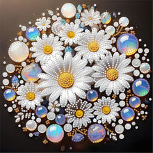 Load image into Gallery viewer, Diamond Painting - Partial Special Shaped - Water Drop Daisy (30*30CM)
