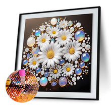 Load image into Gallery viewer, Diamond Painting - Partial Special Shaped - Water Drop Daisy (30*30CM)