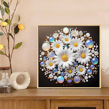 Load image into Gallery viewer, Diamond Painting - Partial Special Shaped - Water Drop Daisy (30*30CM)