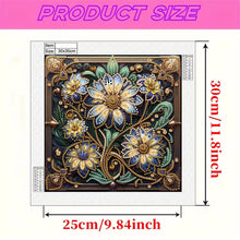 Load image into Gallery viewer, Diamond Painting - Partial Special Shaped - Blooming Flowers (30*30CM)