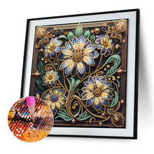 Load image into Gallery viewer, Diamond Painting - Partial Special Shaped - Blooming Flowers (30*30CM)