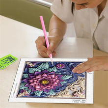 Load image into Gallery viewer, Diamond Painting - Partial Special Shaped - Blooming Flowers (30*30CM)