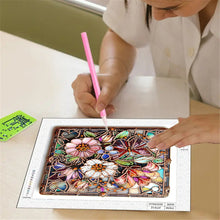 Load image into Gallery viewer, Diamond Painting - Partial Special Shaped - Metallic Flower (30*30CM)