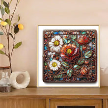 Load image into Gallery viewer, Diamond Painting - Partial Special Shaped - Glass Flower (30*30CM)