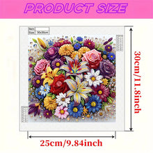 Load image into Gallery viewer, Diamond Painting - Partial Special Shaped - Blooming Flowers (30*30CM)