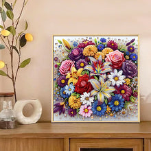 Load image into Gallery viewer, Diamond Painting - Partial Special Shaped - Blooming Flowers (30*30CM)