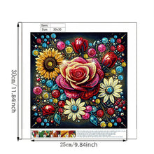 Load image into Gallery viewer, Diamond Painting - Partial Special Shaped - Daisy Rose (30*30CM)