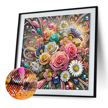 Load image into Gallery viewer, Diamond Painting - Partial Special Shaped - Blooming Flowers (30*30CM)