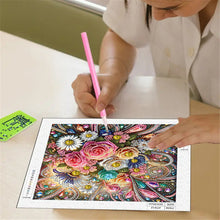 Load image into Gallery viewer, Diamond Painting - Partial Special Shaped - Blooming Flowers (30*30CM)