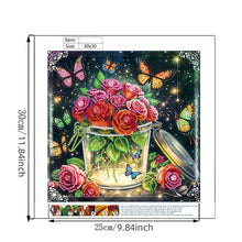Load image into Gallery viewer, Diamond Painting - Partial Special Shaped - Blooming Flowers (30*30CM)