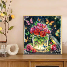 Load image into Gallery viewer, Diamond Painting - Partial Special Shaped - Blooming Flowers (30*30CM)