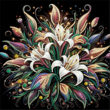 Load image into Gallery viewer, Diamond Painting - Partial Special Shaped - Blooming Flowers (30*30CM)