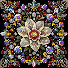 Load image into Gallery viewer, Diamond Painting - Partial Special Shaped - Blooming Flowers (30*30CM)