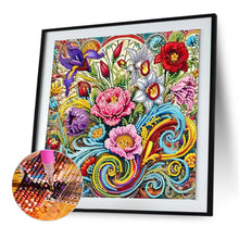 Load image into Gallery viewer, Diamond Painting - Partial Special Shaped - Blooming Flowers (30*30CM)