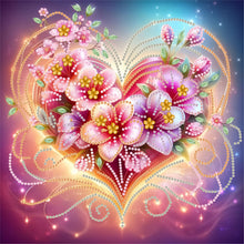 Load image into Gallery viewer, Diamond Painting - Partial Special Shaped - Blooming Flowers (30*30CM)