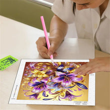 Load image into Gallery viewer, Diamond Painting - Partial Special Shaped - Blooming Flowers (30*30CM)