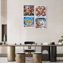 Load image into Gallery viewer, 4pcs Diamond Painting - Partial Special Shaped - Christmas (30*30CM)