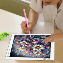 Load image into Gallery viewer, Diamond Painting - Partial Special Shaped - Blooming Flowers (30*30CM)