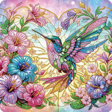 Load image into Gallery viewer, 4pcs Diamond Painting - Partial Special Shaped - Flowers And Birds (30*30CM)