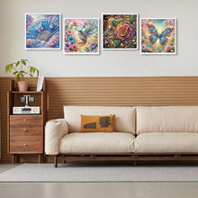 Load image into Gallery viewer, 4pcs Diamond Painting - Partial Special Shaped - Flowers And Birds (30*30CM)