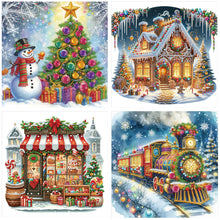 Load image into Gallery viewer, 4pcs Diamond Painting - Partial Special Shaped - Christmas (40*40CM)