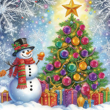 Load image into Gallery viewer, 4pcs Diamond Painting - Partial Special Shaped - Christmas (40*40CM)