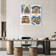 Load image into Gallery viewer, 4pcs Diamond Painting - Partial Special Shaped - Christmas (40*40CM)